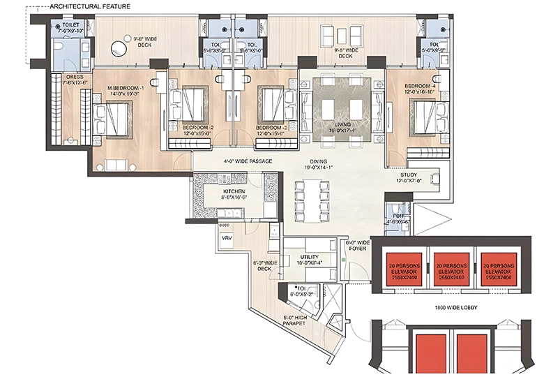DLF Arbour floor plan