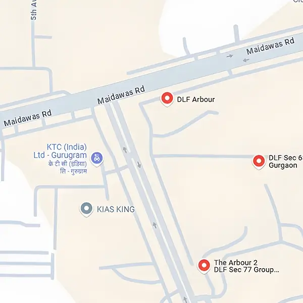 dlf the arbour location map